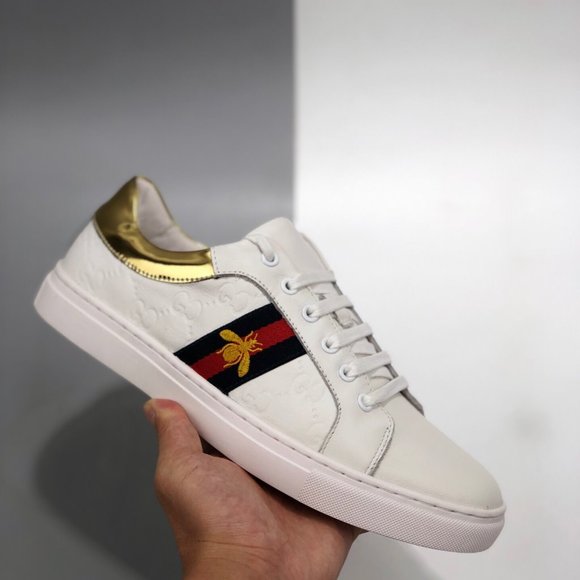 NEWGucci leather casual shoes small white shoes